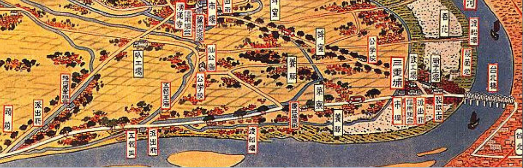 臺北橋下,一埔一埔。